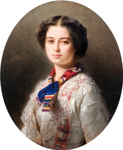 Ritratto di Cecylia Lubomirska da Franz Xaver Winterhalter